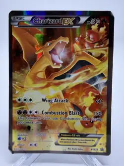 2016 Pokemon TCG Charizard EX XY121 Black Star Promo Full Art Holo Card - Image 1