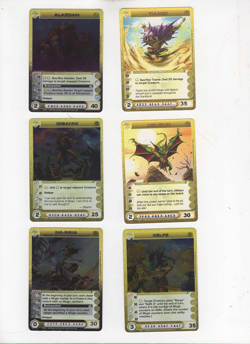 Chaotic lot #206. Lot of 6 Rare Mipedian creature cards - Image 1
