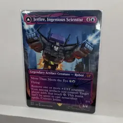 Magic The Gathering Transformers Jetfire Transform Full Art Card - Image 1
