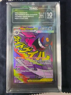 Mega Gengar EX 269/217 Ascended Heroes TAG 10 Gem Mint Pokemon Card Slab - Image 1