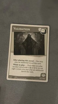 MTG Secret Lair Mood Swings - Validation - Mythic - Card # 0026 - Image 1