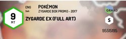 Pokemon - Zygarde Box Promo - 2017 - Zygarde EX (Full Art) 54a - GRAAD 9 - mint - Image 3