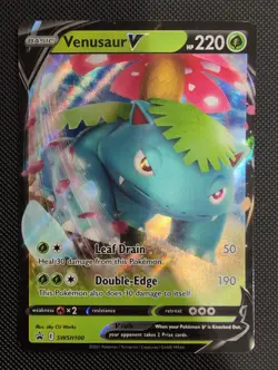 Venusaur v SWSH100 Holo Promo Card Sword & Shield - Image 1