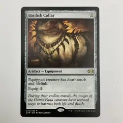MTG 1x Basilisk Collar # 233 Double Masters Magic the Gathering Card x1 NM - Image 1