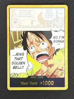 One Piece CG - DON!! Card (Luffy) (Gold) - Adventure on Kami's Island OP15-EB04 - Image 1