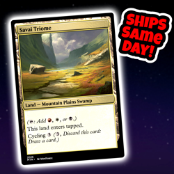 Savai Triome - Custom Art Magic: The Gathering Playtest Card - Commander EDH - Image 1