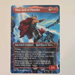 Thor, God of Thunder (Borderless) (0338) EN [MSH - 338] - NM TCG MTG - Image 1