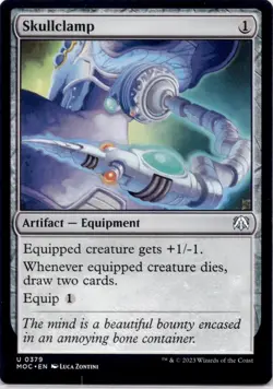 Skullclamp MOC #379 Commander: March of the Machine Magic: The Gathering NM - Image 1