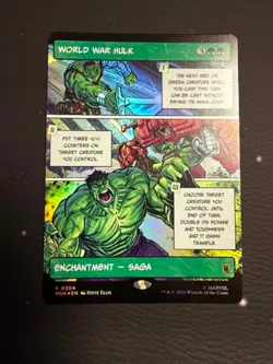World War Hulk Marvel Super Heroes Showcase Foil Rare - Image 1