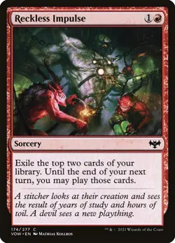 Reckless Impulse 174 C Innistrad: Crimson Vow MTG Foil - Image 1