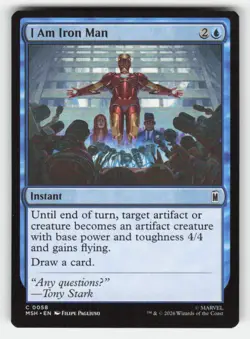 Magic: The Gathering I AM IRON MAN 58 Marvel Super Heroes NM - Image 1