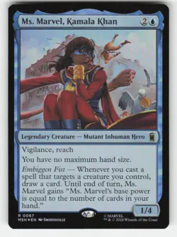 Magic: The Gathering MS. MARVEL, KAMALA KHAN 67 Marvel Super Heroes FOIL NM - Image 1