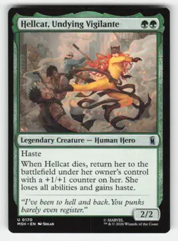 Magic: The Gathering HELLCAT, UNDYING VIGILANTE 170 Marvel Super Heroes NM - Image 1