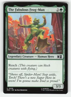 Magic: The Gathering THE FABULOUS FROG-MAN 559 Commander: Marvel Super Heroes NM - Image 1