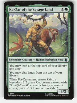 Magic: The Gathering KA-ZAR OF THE SAVAGE LAND 174 Marvel Super Heroes NM - Image 1