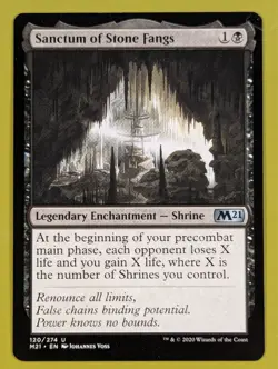 Sanctum of Stone Fangs x1 Core Set 2021 M21 1x MTG Magic the Gathering - Image 1
