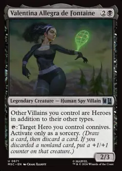 Valentina Allegra de Fontaine Marvel Super Heroes Commander #671 Magic TCG - Image 1