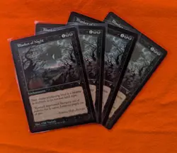 ​4x Blanket of Night - Visions - MTG Playset - Vintage 1997 - Old Border - LP/NM - Image 1