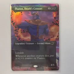 Thanos, Death's Consort (Borderless) 508 Commander: Marvel Super Heroes MTG Foil - Image 1