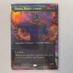 Thanos, Death's Consort (Borderless) 508 Commander: Marvel Super Heroes MTG Foil - Image 2