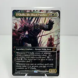 T'Challa, the Black Panther (Borderless) - Commander: Marvel NM - MTG - Image 1