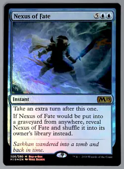 Nexus of Fate - Foil - 306 - Core Set 2019 (M19) (BABP) MTG Promo - Image 1