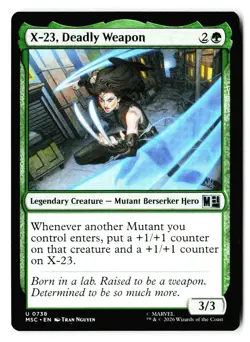 X-23, Deadly Weapon 738 Commander: Marvel Super Heroes Magic: The Gathering - Image 1