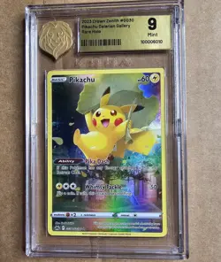 2023 Crown Zenith GG30 Pikachu Galarian Gallery Rare HOLO Grade 9 Pokemon - Image 1