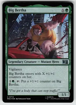 Commander: Marvel Super Heroes #714 Big Bertha Foil - Image 1