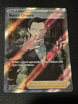 Pokemon TCG Trainer Boss’s Orders Giovanni Full Art 189/192 Rebel Clash - Image 2