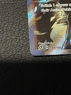 Pokemon TCG Trainer Boss’s Orders Giovanni Full Art 189/192 Rebel Clash - Image 3