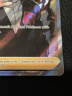 Pokemon TCG Trainer Boss’s Orders Giovanni Full Art 189/192 Rebel Clash - Image 4