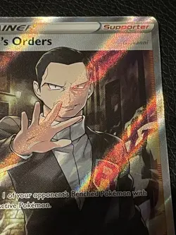 Pokemon TCG Trainer Boss’s Orders Giovanni Full Art 189/192 Rebel Clash - Image 5