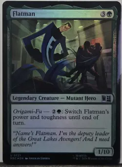 Magic: The Gathering Flatman 721 Commander: Marvel Super Heroes Foil - Image 1