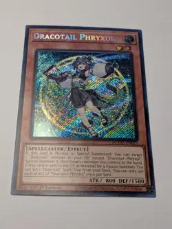 PACK FRESH - Dracotail Phryxul- DOOD-EN023 - Secret Rare - 1st Ed NM | Yugioh - Image 2