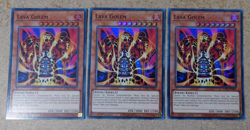 LAVA GOLEM x3 RA01-EN001 SUPER RARE 1st Ed YUGIOH *NEW & MINT* - Image 1