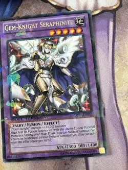 Gem-Knight Seraphinite DT07-EN082 Duel Terminal Rare Parallel Rare NM Yugioh - Image 1