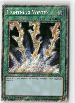 Lightning Vortex (Platinum Secret Rare) RA03-EN148 1st Edition LP - Image 1