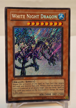 White Night Dragon ANPR-EN092 Secret Rare 1st Edition Yugioh 1581 - Image 1