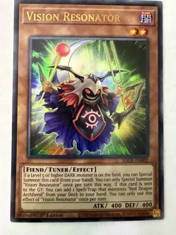 Yugioh - Vision Resonator - Ultra - 1st - SDCK-EN002 - NM - Image 1