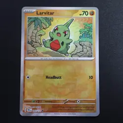 Larvitar 047/131 Master Ball Reverse – Prismatic Evolutions Pokemon Card NM - Image 1