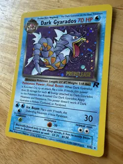 Wizards of the Coast Dark Gyarados 8/82 Prerelease Holo Promo 2000 70 HP - Image 2