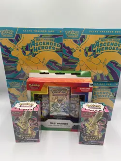 Pokemon Ascended Heroes ETB's 4, Booster Bundle 2, First Partner Series 1 Sealed - Image 1