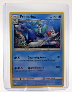 Primarina 41/149 2017 Pokemon Sun & Moon Rare TCG Trading Card Game - Image 1