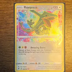 Rayquaza 138/185 SWSH04 Vivid Voltage Amazing Rare Holo English 120 HP 2020 - Image 1