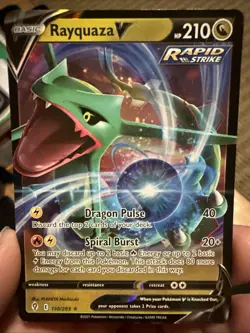Pokemon TCG Rayquaza VMAX 320 HP Holo Ultra Rare Evolving Skies 111/203 Card - Image 1