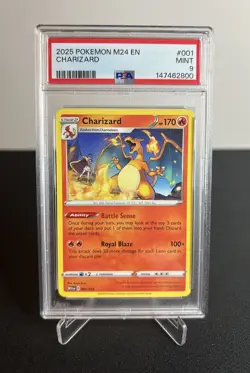 2025 POKEMON M24 EN-MCDONALD'S COLLECTION #001 CHARIZARD PSA 9 - Image 1