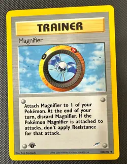 Pokemon 2002 Neo Destiny 1st Edition MAGNIFIER 101/105 NM - never played - Image 1