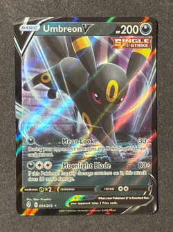 Pokemon TCG Umbreon V 094/203 Ultra Rare, Holo, Evolving Skies NM-MT - Image 1