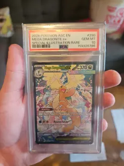 Pokemon 2026 Mega Dragonite ex 290/217 SIR Ascended Heroes GEM MINT PSA 10 - Image 1